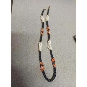 Vintage Coral Beaded Necklace 20"
